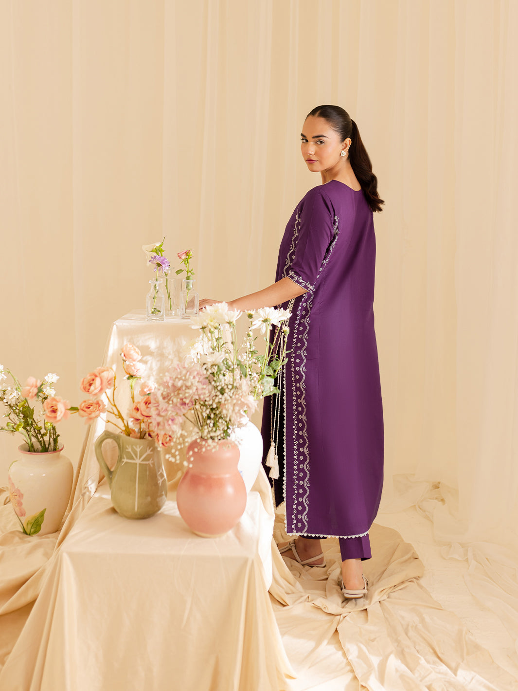 Mahnur | Petal Whispers Lawn Pret | Petalina by Mahnur - Designer Dress - Type: Ladies Clothes - Available at Libayah - 100% Original