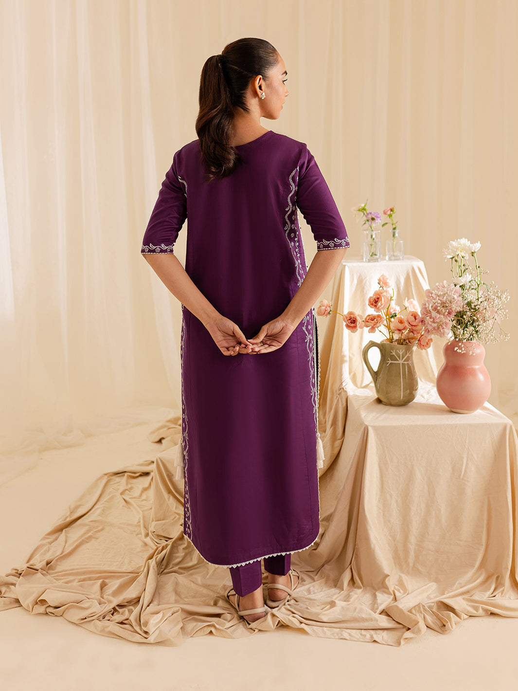 Mahnur | Petal Whispers Lawn Pret | Petalina by Mahnur - Designer Dress - Type: Ladies Clothes - Available at Libayah - 100% Original