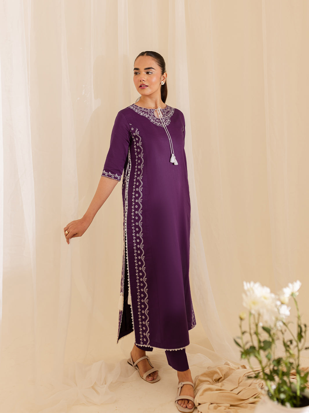 Mahnur | Petal Whispers Lawn Pret | Petalina by Mahnur - Designer Dress - Type: Ladies Clothes - Available at Libayah - 100% Original