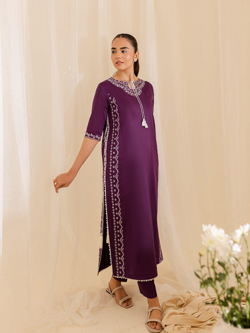 Mahnur | Petal Whispers Lawn Pret | Petalina by Mahnur - Designer Dress - Type: Ladies Clothes - Available at Libayah - 100% Original