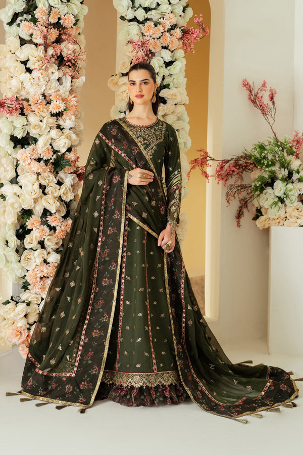 Alizeh | Luxury Raw Silk | AF-RS-03-PINE by Alizeh - Designer Dress - Type: Ladies Clothes - Available at Libayah - 100% Original