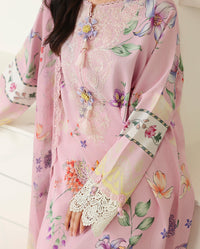 Roheenaz | Petals in Print | Pink Veil by Roheenaz - Designer Dress  - Type : Ladies Clothes - Available at Libayah - 100% Original 