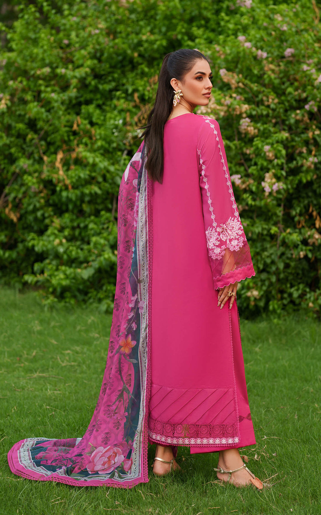 Asifa and Nabeel | Eden Cambric 25 | Pink Reverie ECU25-06 by Asifa and Nabeel - Designer Dress  - Type : Ladies Clothes - Available at Libayah - 100% Original 