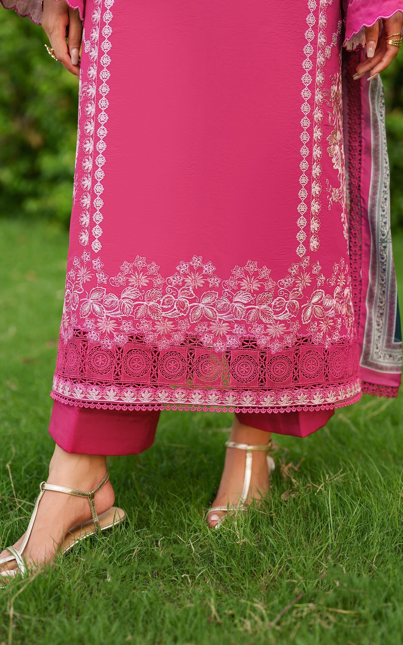 Asifa and Nabeel | Eden Cambric 25 | Pink Reverie ECU25-06 by Asifa and Nabeel - Designer Dress  - Type : Ladies Clothes - Available at Libayah - 100% Original 