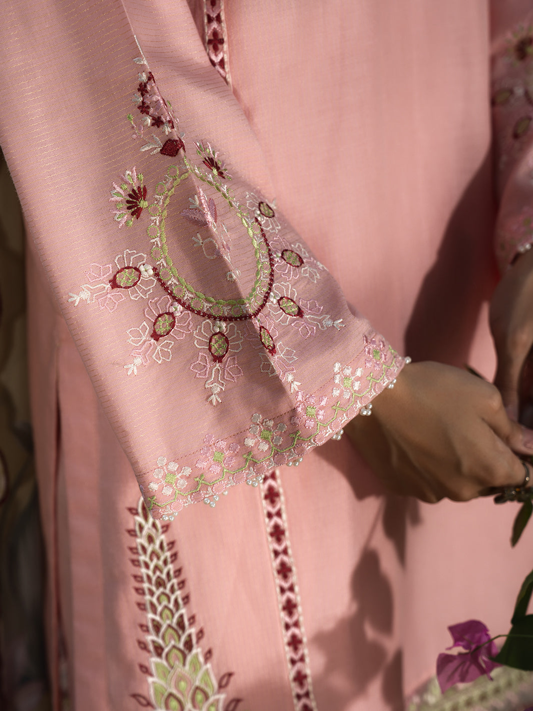 Hemstitch | The Garden Lawn | Pinky Peony by Hemstitch - Designer Dress  - Type : Ladies Clothes - Available at Libayah - 100% Original 