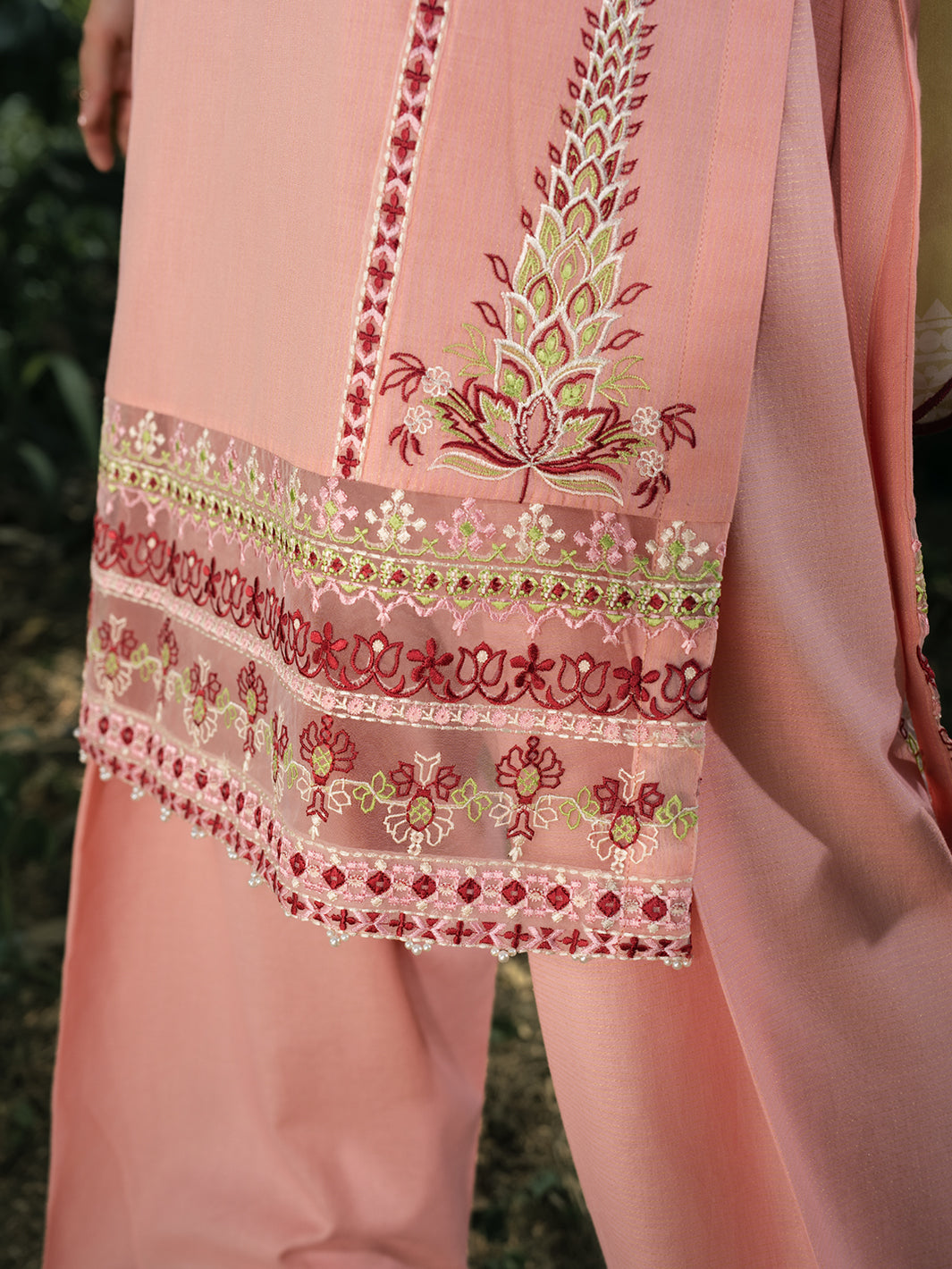 Hemstitch | The Garden Lawn | Pinky Peony by Hemstitch - Designer Dress  - Type : Ladies Clothes - Available at Libayah - 100% Original 