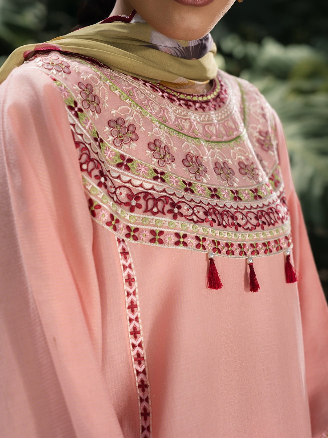 Hemstitch | The Garden Lawn | Pinky Peony by Hemstitch - Designer Dress  - Type : Ladies Clothes - Available at Libayah - 100% Original 
