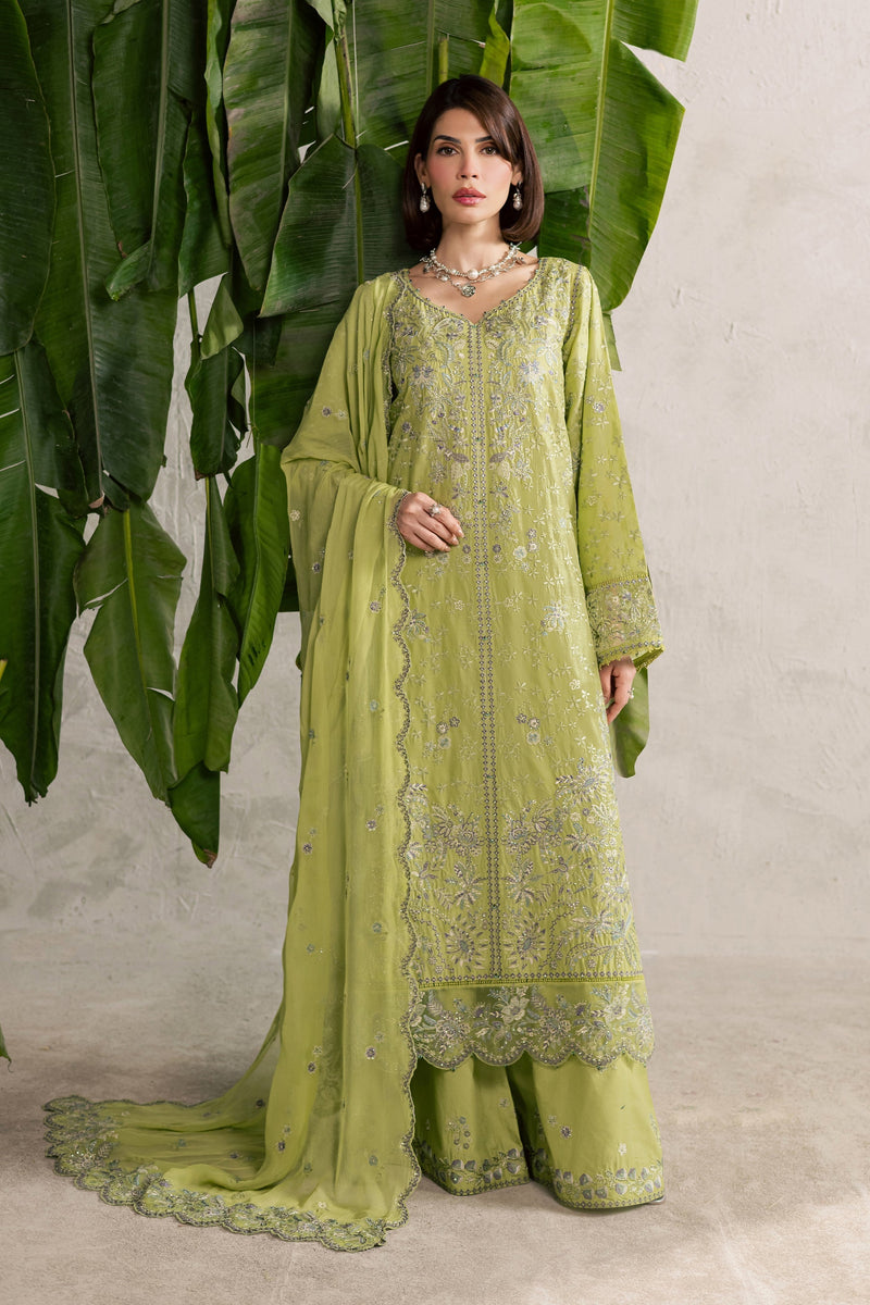 Batik | Festive Eid 26 | Pistachia - by Libayah - Registered Vendor of : Batik - 100% Original Designer Dress
