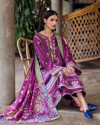 Mushq | Hemline Karandi | Plum Swirl by Mushq - Designer Dress - Type : Ladies Clothes - Available at Libayah - 100% Original 