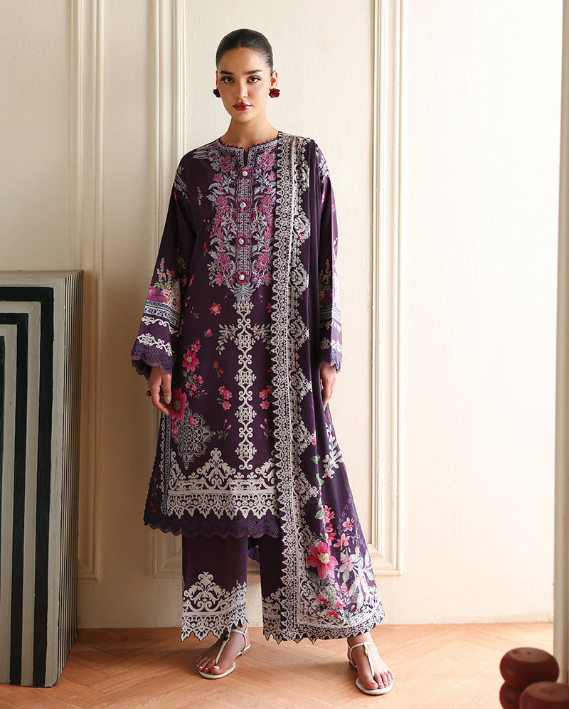 Roheenaz | Eclat Garden Printed Lawn | Poppy bloom by Roheenaz - Designer Dress  - Type : Ladies Clothes - Available at Libayah - 100% Original 