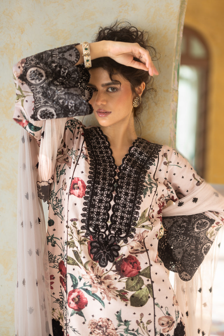 Zainab Chottani | Summer Edition 26 | Powder Serene by Zainab Chottani - Designer Dress  - Type : Ladies Clothes - Available at Libayah - 100% Original 