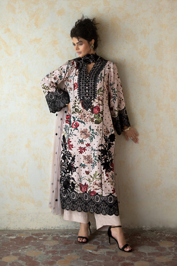 Zainab Chottani | Summer Edition 26 | Powder Serene by Zainab Chottani - Designer Dress  - Type : Ladies Clothes - Available at Libayah - 100% Original 