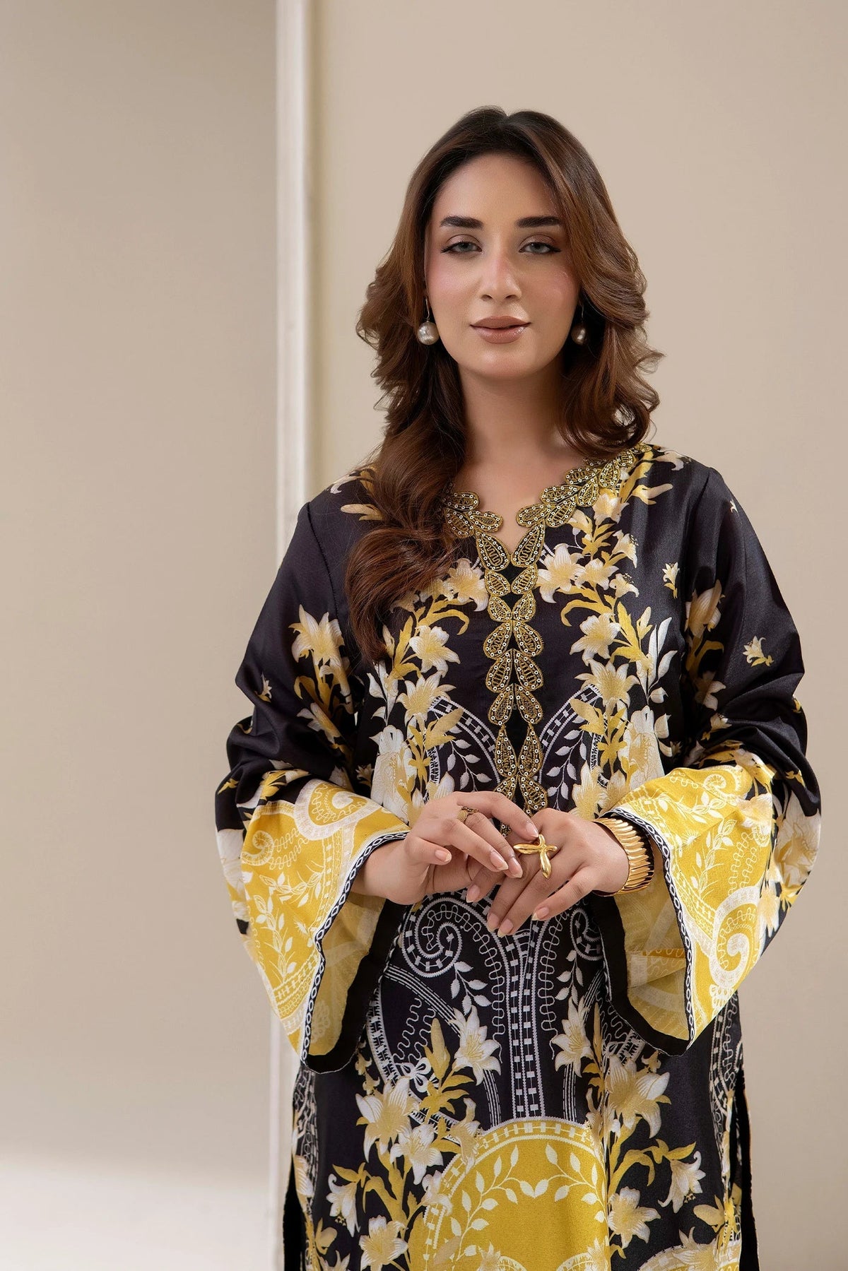 Adans Libas | Embrodiered Co Ord Sets | 4200 by Adans Libas - Designer Dress  - Type : Ladies Clothes - Available at Libayah - 100% Original 