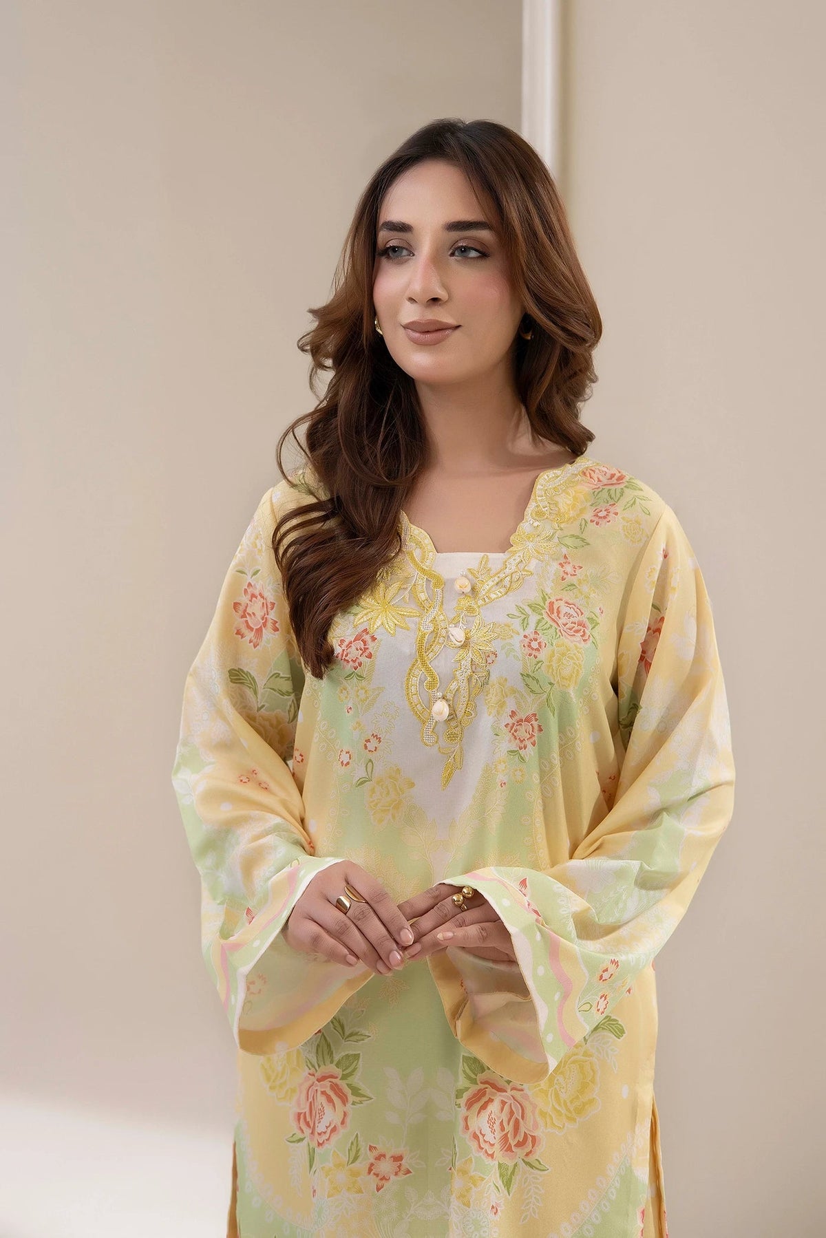 Adans Libas | Embrodiered Co Ord Sets | 4203 by Adans Libas - Designer Dress  - Type : Ladies Clothes - Available at Libayah - 100% Original 