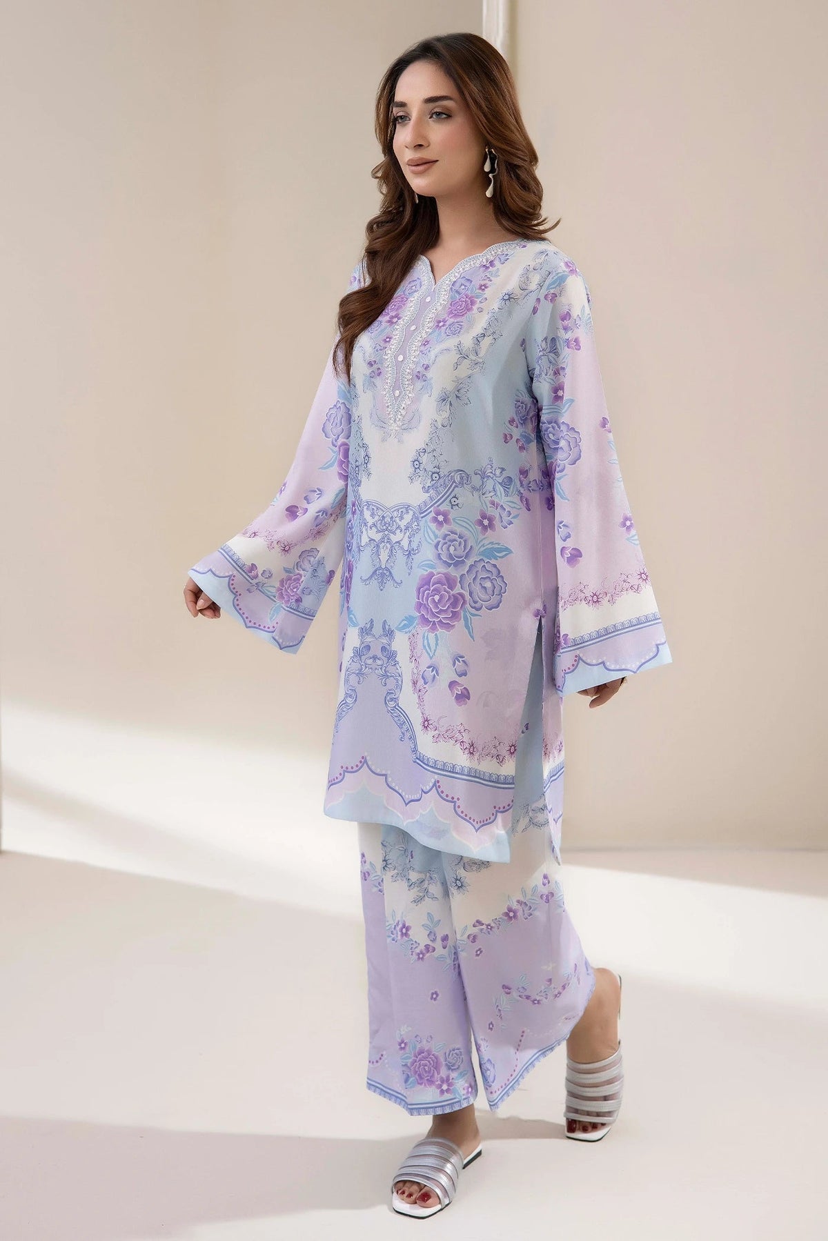 Adans Libas | Embrodiered Co Ord Sets | 4205 by Adans Libas - Designer Dress  - Type : Ladies Clothes - Available at Libayah - 100% Original 