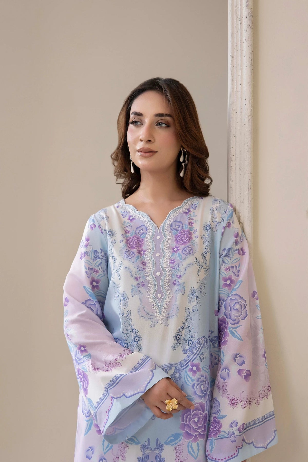 Adans Libas | Embrodiered Co Ord Sets | 4205 by Adans Libas - Designer Dress  - Type : Ladies Clothes - Available at Libayah - 100% Original 