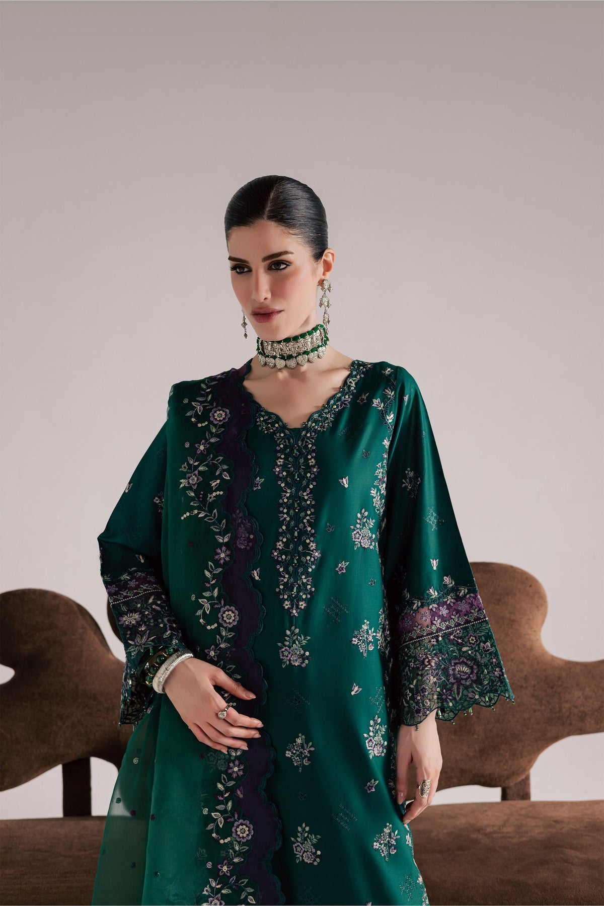 Batik | Festive Eid 26 | Purple Forest - by Libayah - Registered Vendor of : Batik - 100% Original Designer Dress