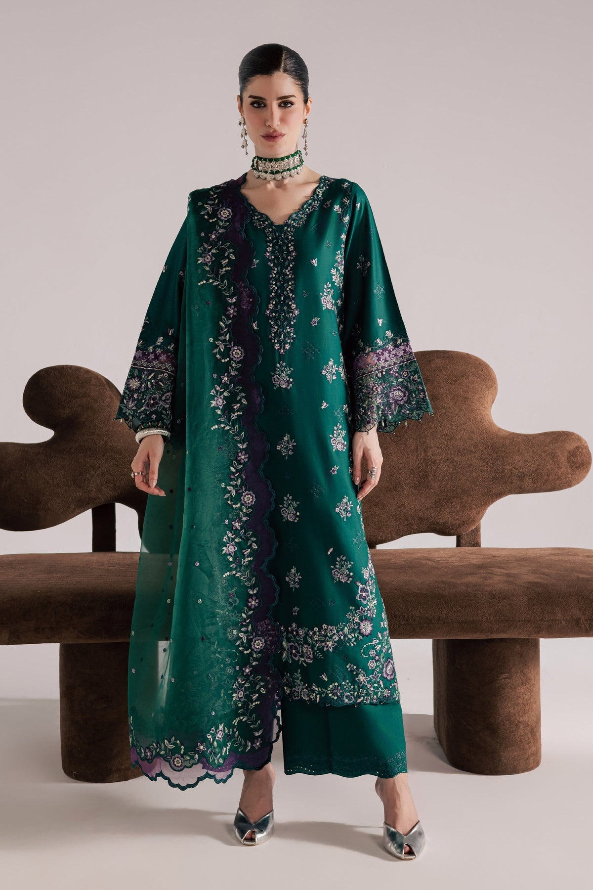 Batik | Festive Eid 26 | Purple Forest - by Libayah - Registered Vendor of : Batik - 100% Original Designer Dress