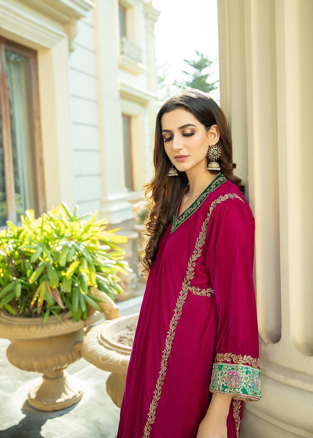 Purple Haze | Velvet Formals |  Hot Pink Velvet by Purple Haze - Designer Dress - Type: Ladies Clothes - Available at Libayah - 100% Original