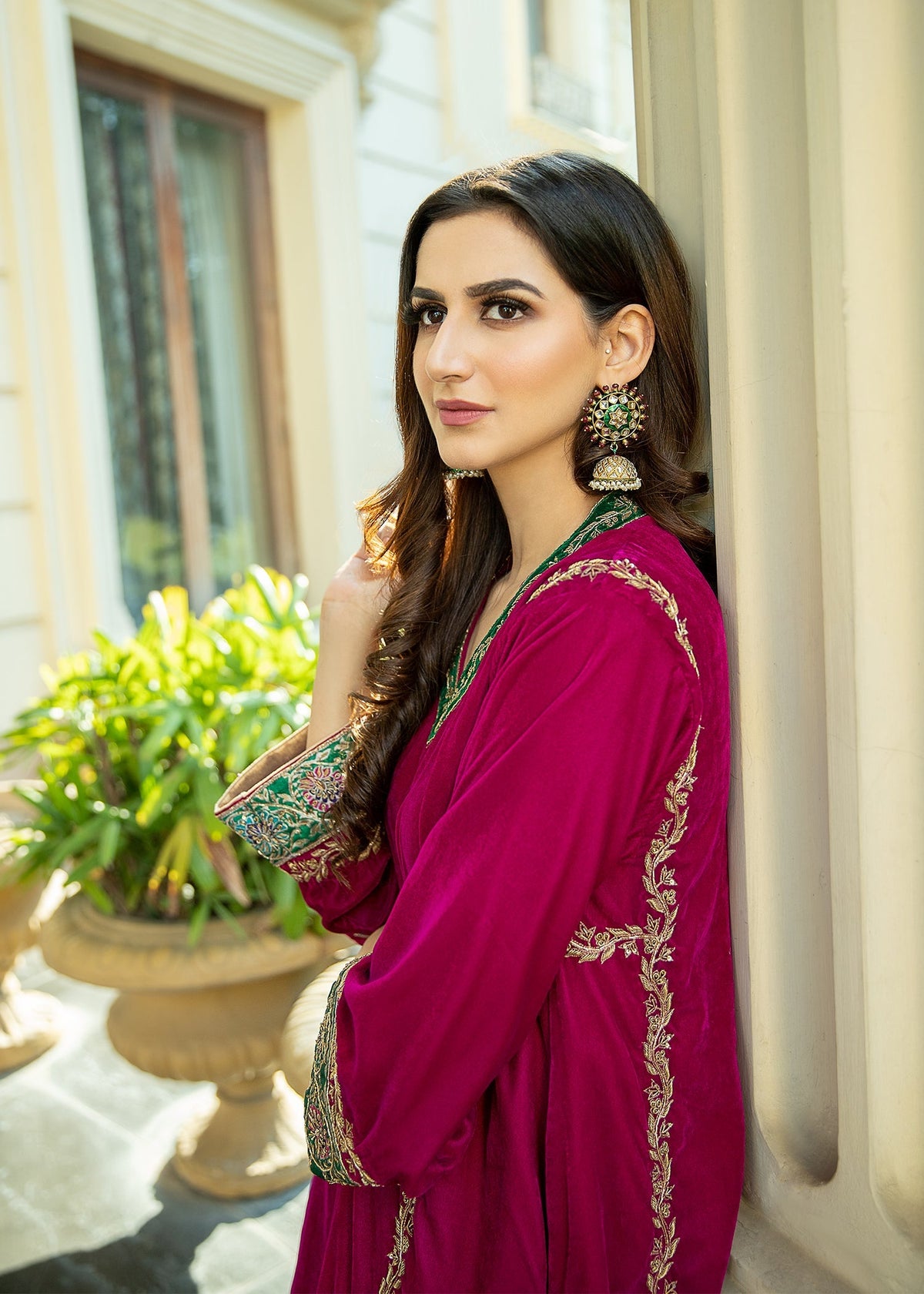 Purple Haze | Velvet Formals |  Hot Pink Velvet by Purple Haze - Designer Dress - Type: Ladies Clothes - Available at Libayah - 100% Original