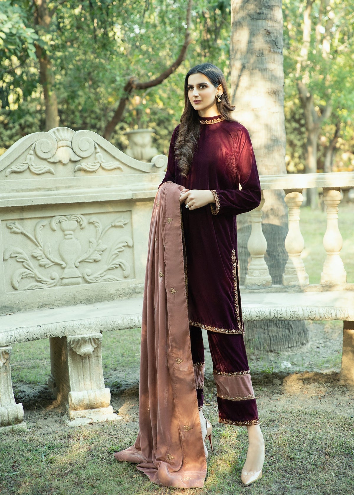 Purple Haze | Velvet Formals |   Rosewood Velvet by Purple Haze - Designer Dress - Type: Ladies Clothes - Available at Libayah - 100% Original