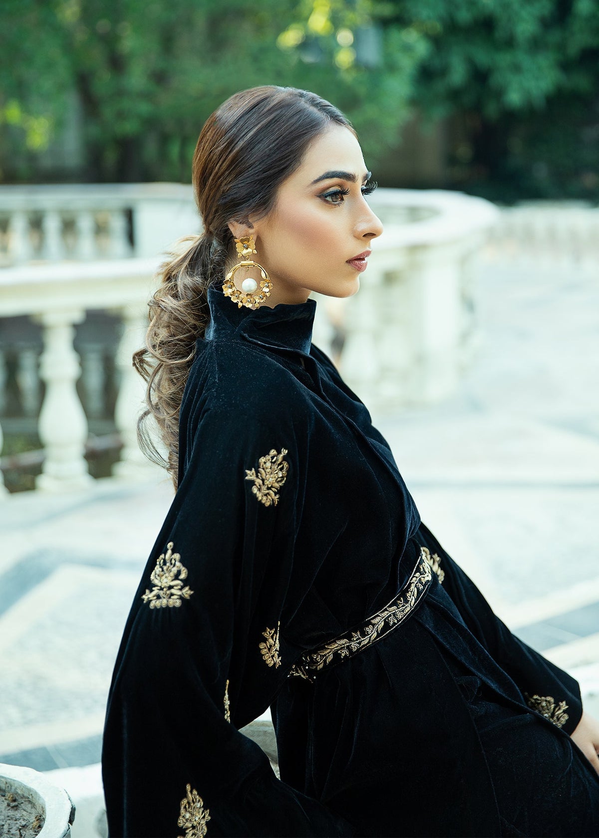 Purple Haze | Velvet Formals |  Black velvet Jacket by Purple Haze - Designer Dress - Type: Ladies Clothes - Available at Libayah - 100% Original