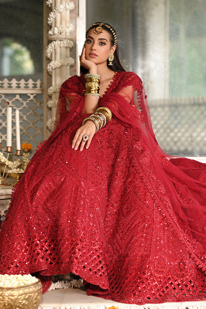 Qalamkar | Singhar Wedding Collection | RF-01 MUSKAAN by Qalamkar - Designer Dress - Type: Bridal - Available at Libayah - 100% Original