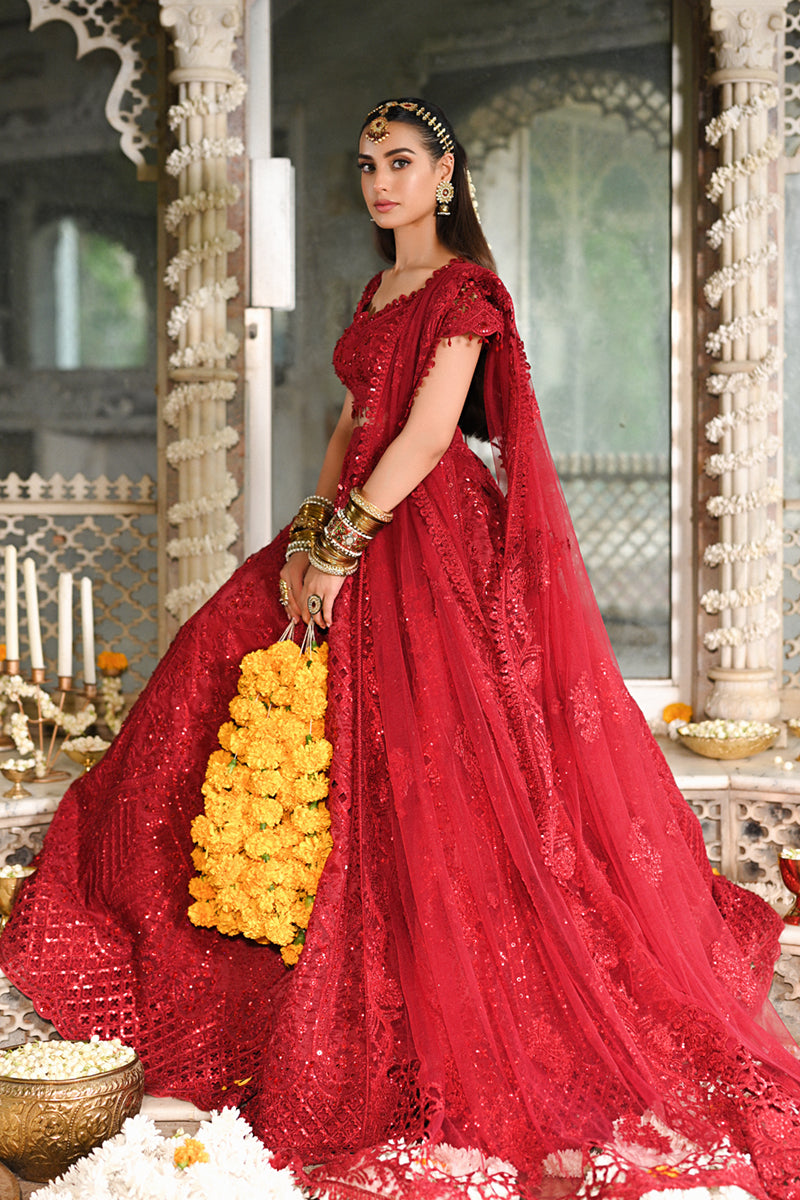 Qalamkar | Singhar Wedding Collection | RF-01 MUSKAAN by Qalamkar - Designer Dress - Type: Bridal - Available at Libayah - 100% Original