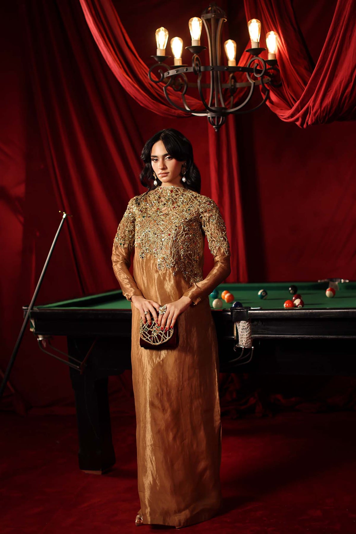 Musferah Saad | The Elite Club | Queen Midas by Musferah Saad - Designer Dress  - Type : Ladies Clothes - Available at Libayah - 100% Original 