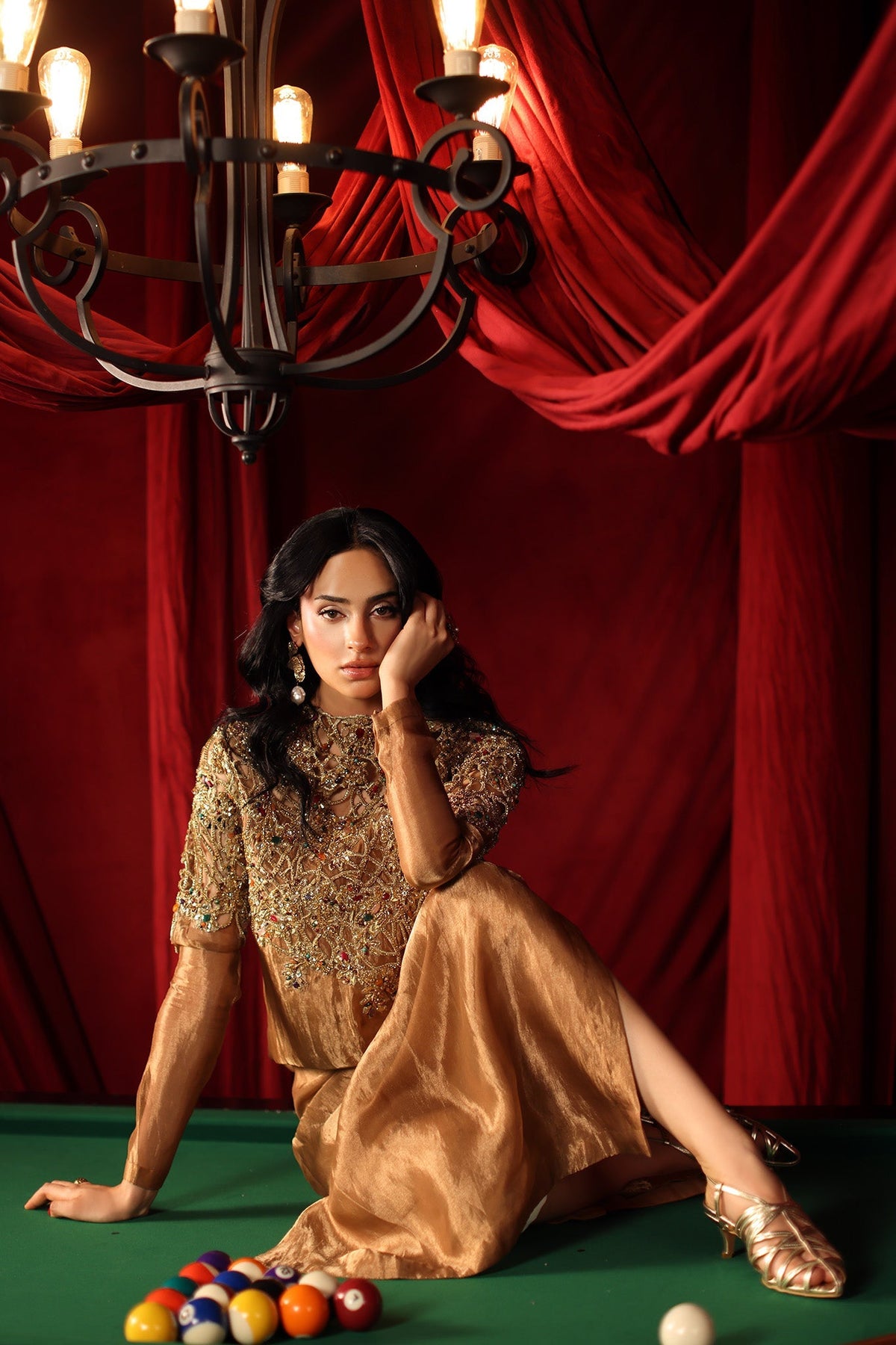 Musferah Saad | The Elite Club | Queen Midas by Musferah Saad - Designer Dress  - Type : Ladies Clothes - Available at Libayah - 100% Original 