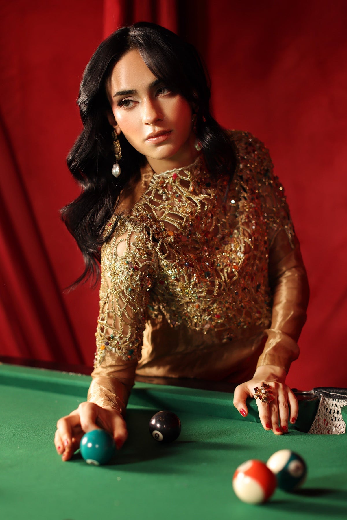 Musferah Saad | The Elite Club | Queen Midas by Musferah Saad - Designer Dress  - Type : Ladies Clothes - Available at Libayah - 100% Original 