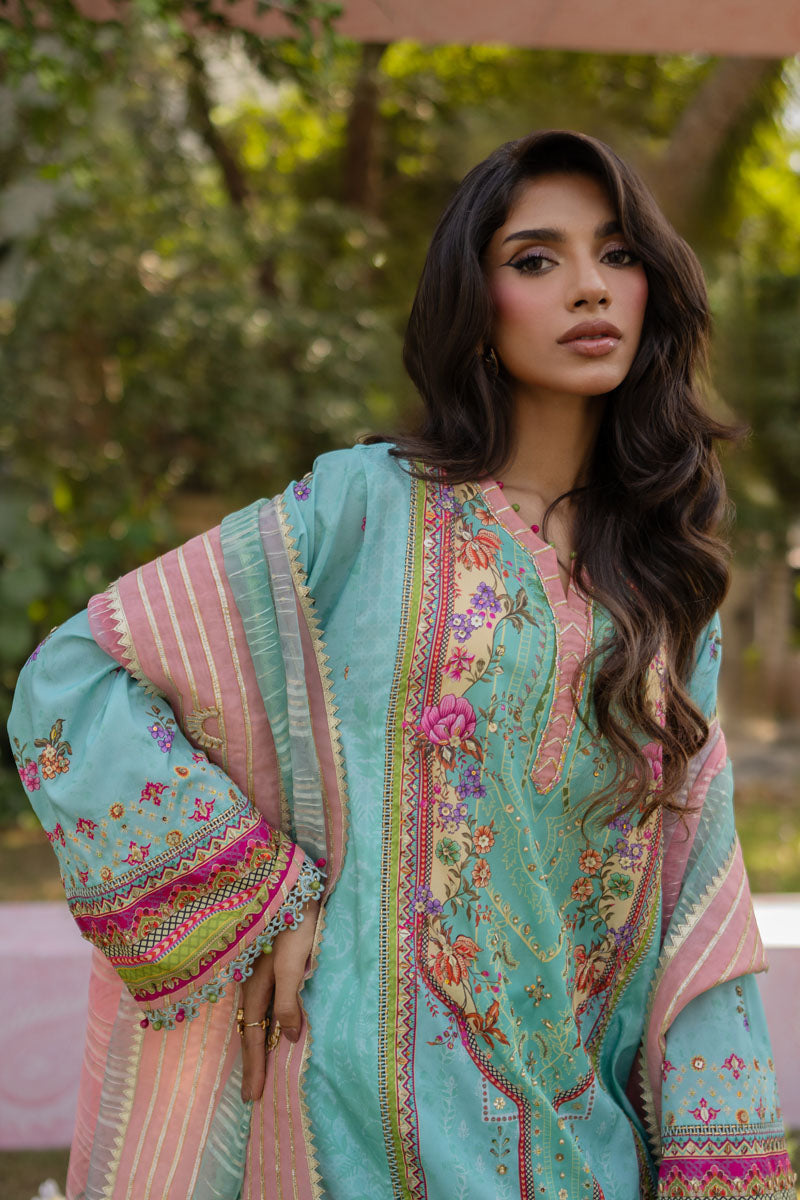 Qalamkar | Luxe Silk |   UA-06 SARA by Qalamkar - Designer Dress - Type: Ladies Clothes - Available at Libayah - 100% Original
