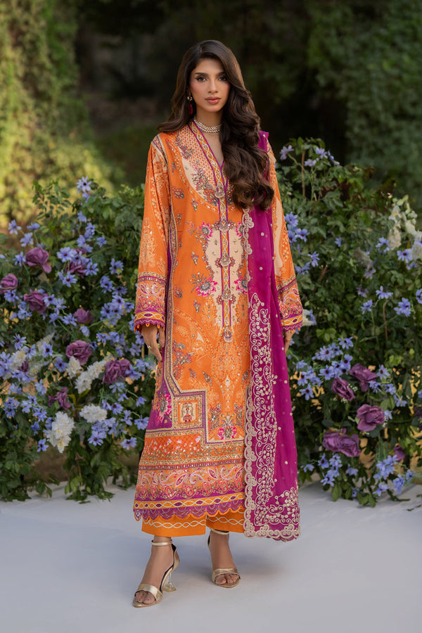 Qalamkar | Luxe Silk |  UA-03 ALMA by Qalamkar - Designer Dress - Type: Ladies Clothes - Available at Libayah - 100% Original