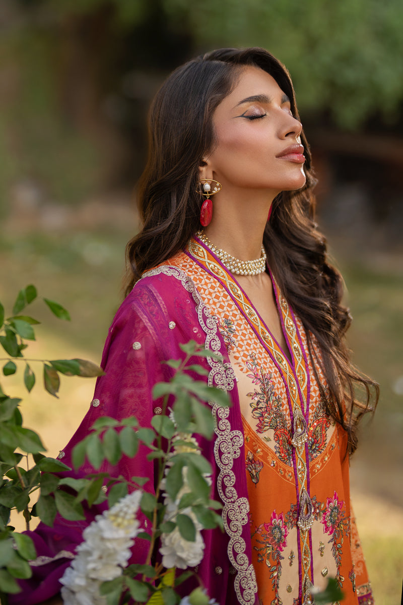 Qalamkar | Luxe Silk |  UA-03 ALMA by Qalamkar - Designer Dress - Type: Ladies Clothes - Available at Libayah - 100% Original