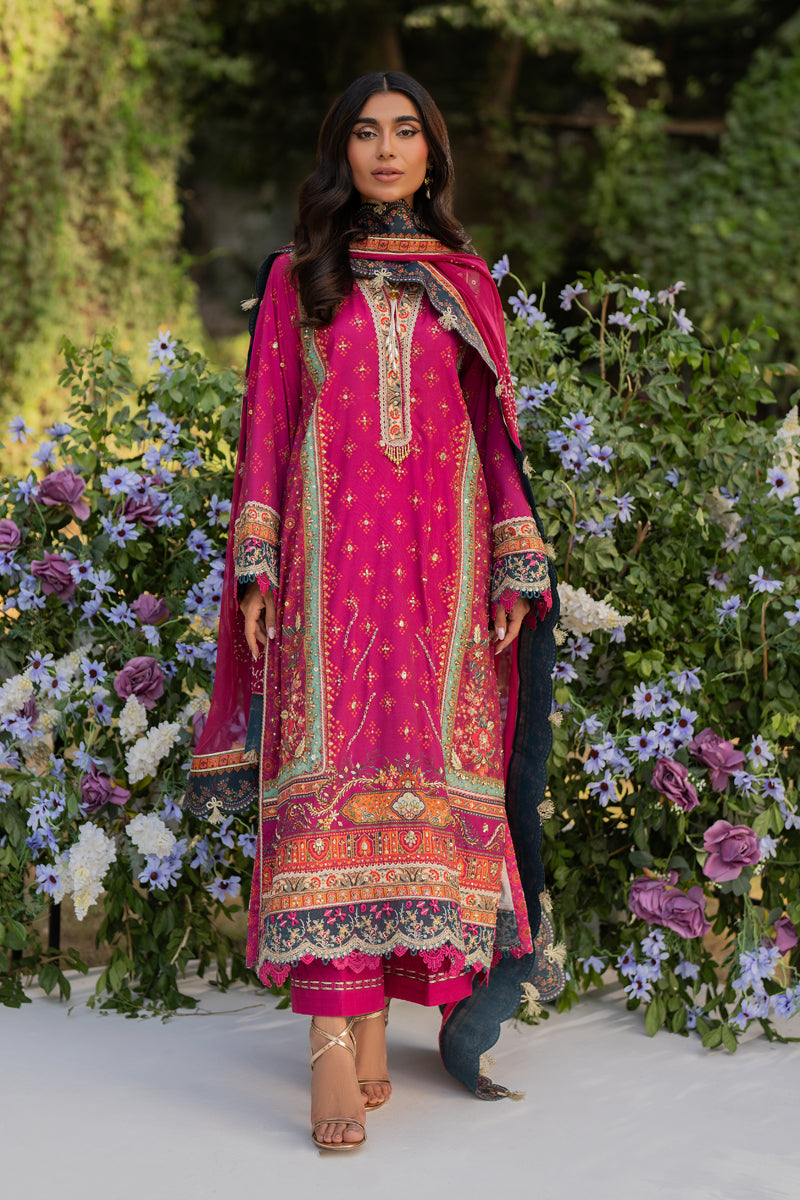 Qalamkar | Luxe Silk |  UA-01 ELIA by Qalamkar - Designer Dress - Type: Ladies Clothes - Available at Libayah - 100% Original