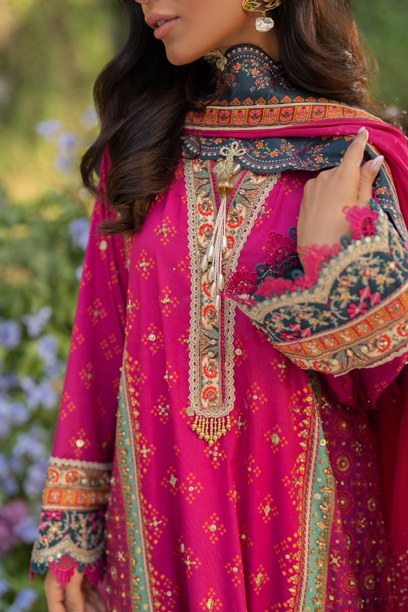 Qalamkar | Luxe Silk |  UA-01 ELIA by Qalamkar - Designer Dress - Type: Ladies Clothes - Available at Libayah - 100% Original