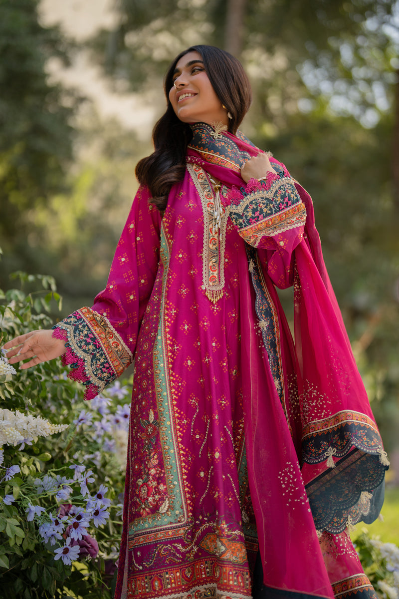 Qalamkar | Luxe Silk |  UA-01 ELIA by Qalamkar - Designer Dress - Type: Ladies Clothes - Available at Libayah - 100% Original