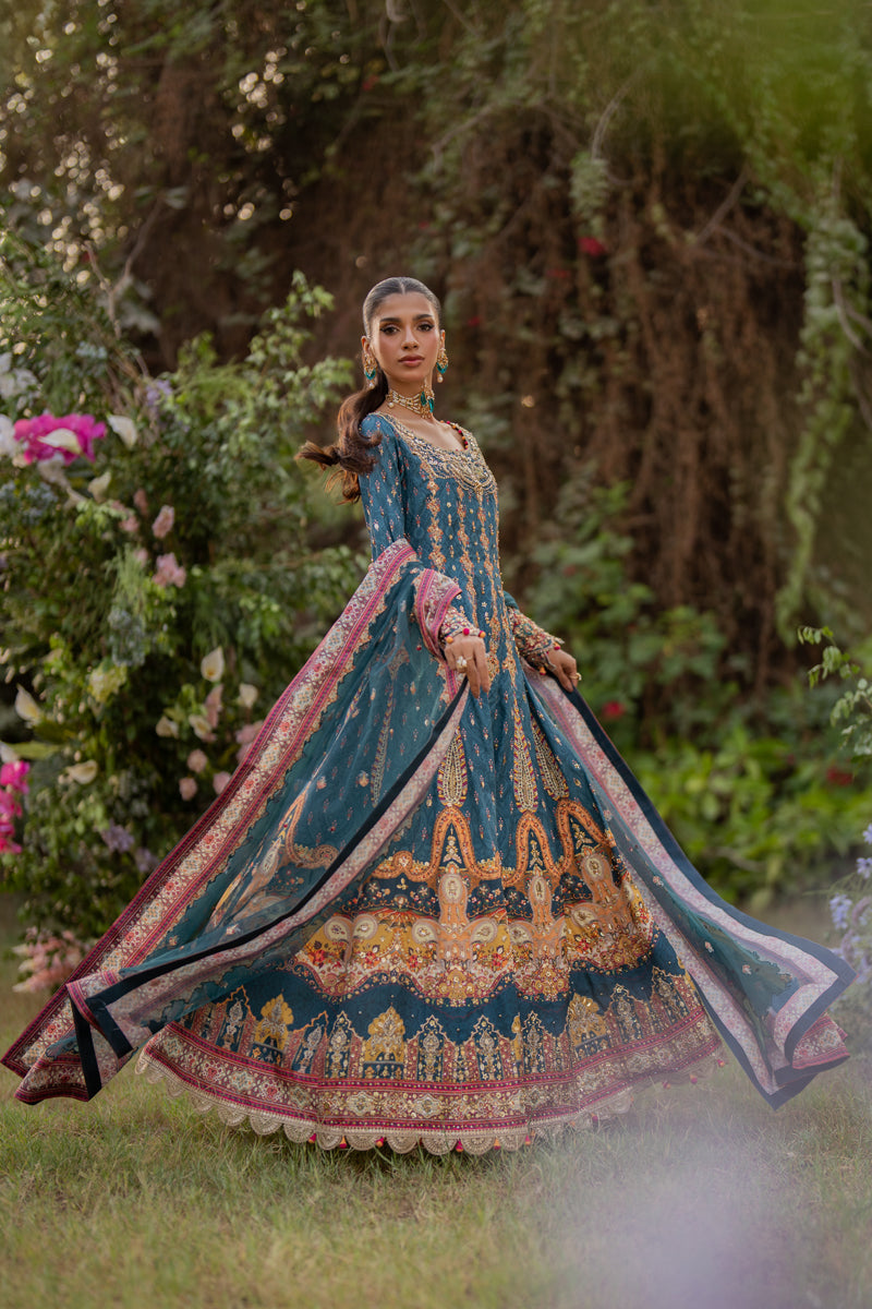 Qalamkar | Luxe Silk |  UA-09 TINA by Qalamkar - Designer Dress - Type: Ladies Clothes - Available at Libayah - 100% Original
