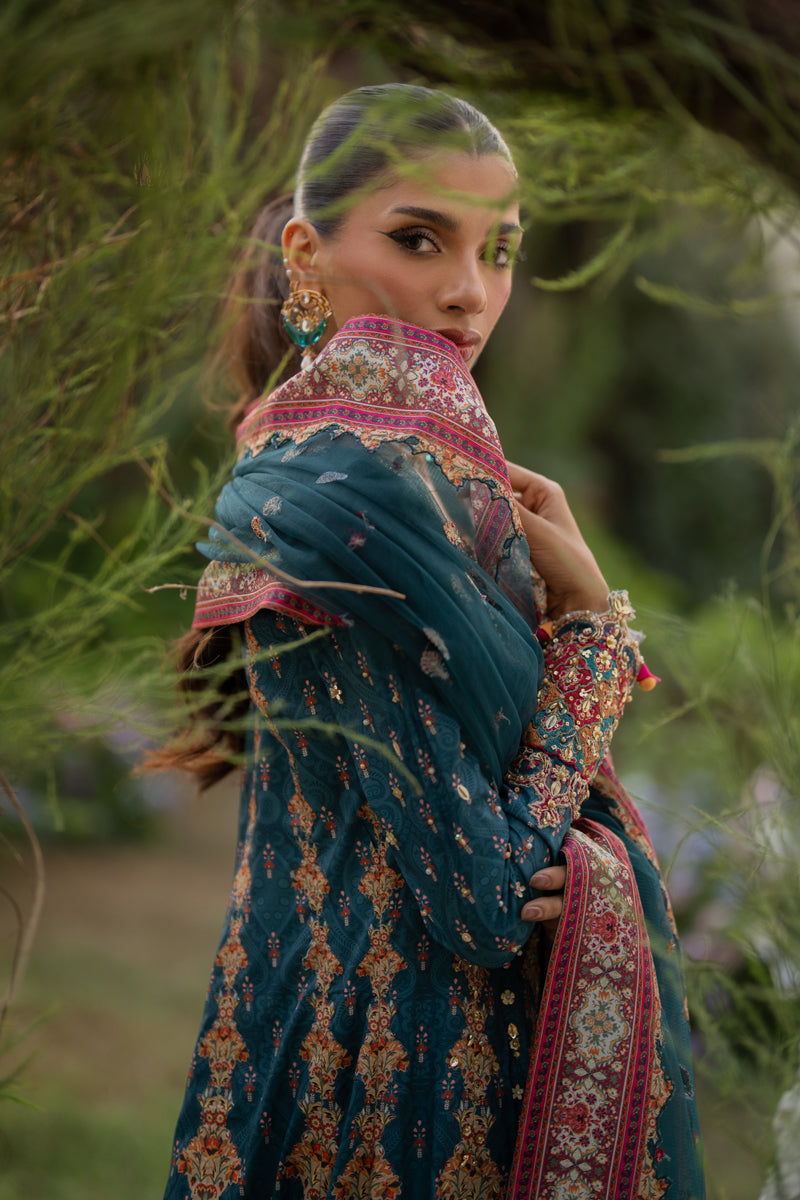 Qalamkar | Luxe Silk |  UA-09 TINA by Qalamkar - Designer Dress - Type: Ladies Clothes - Available at Libayah - 100% Original