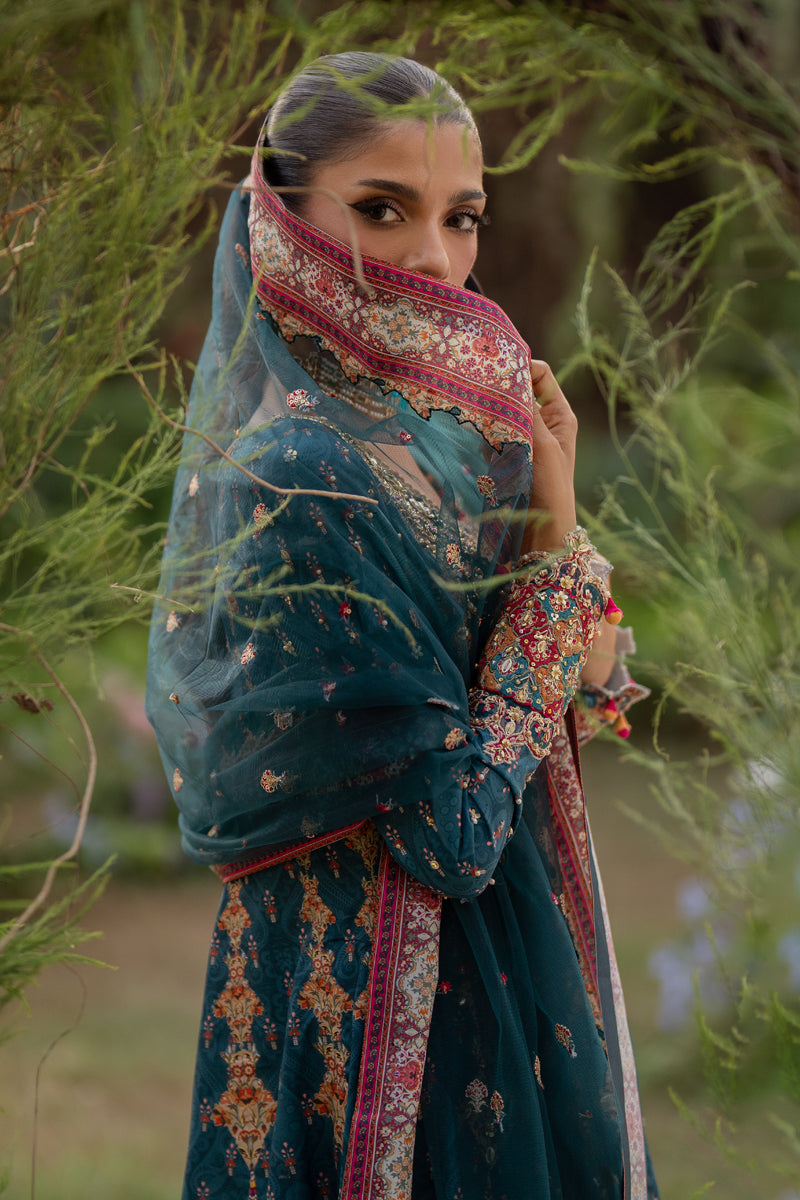 Qalamkar | Luxe Silk |  UA-09 TINA by Qalamkar - Designer Dress - Type: Ladies Clothes - Available at Libayah - 100% Original