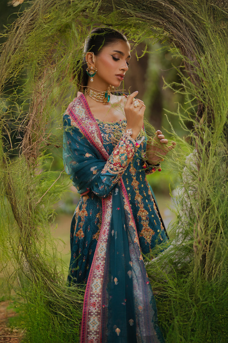 Qalamkar | Luxe Silk |  UA-09 TINA by Qalamkar - Designer Dress - Type: Ladies Clothes - Available at Libayah - 100% Original
