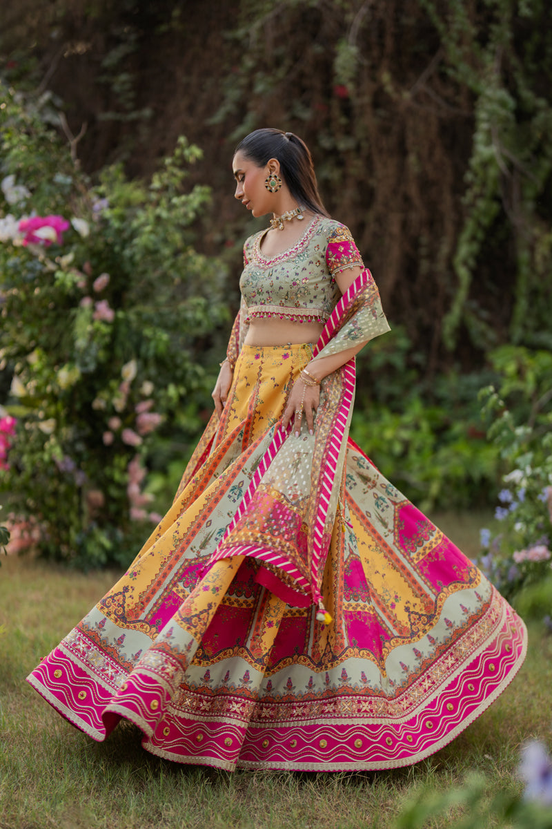 Qalamkar | Luxe Silk |  UA-08 LUNA by Qalamkar - Designer Dress - Type: Ladies Clothes - Available at Libayah - 100% Original