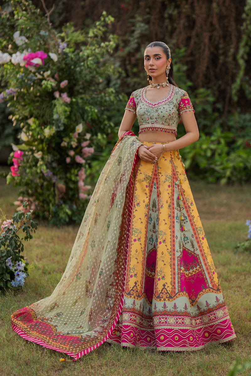 Qalamkar | Luxe Silk |  UA-08 LUNA by Qalamkar - Designer Dress - Type: Ladies Clothes - Available at Libayah - 100% Original