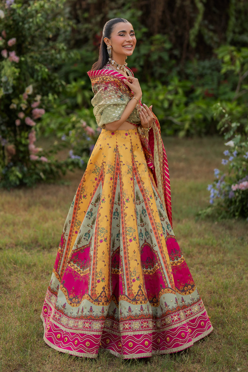 Qalamkar | Luxe Silk |  UA-08 LUNA by Qalamkar - Designer Dress - Type: Ladies Clothes - Available at Libayah - 100% Original