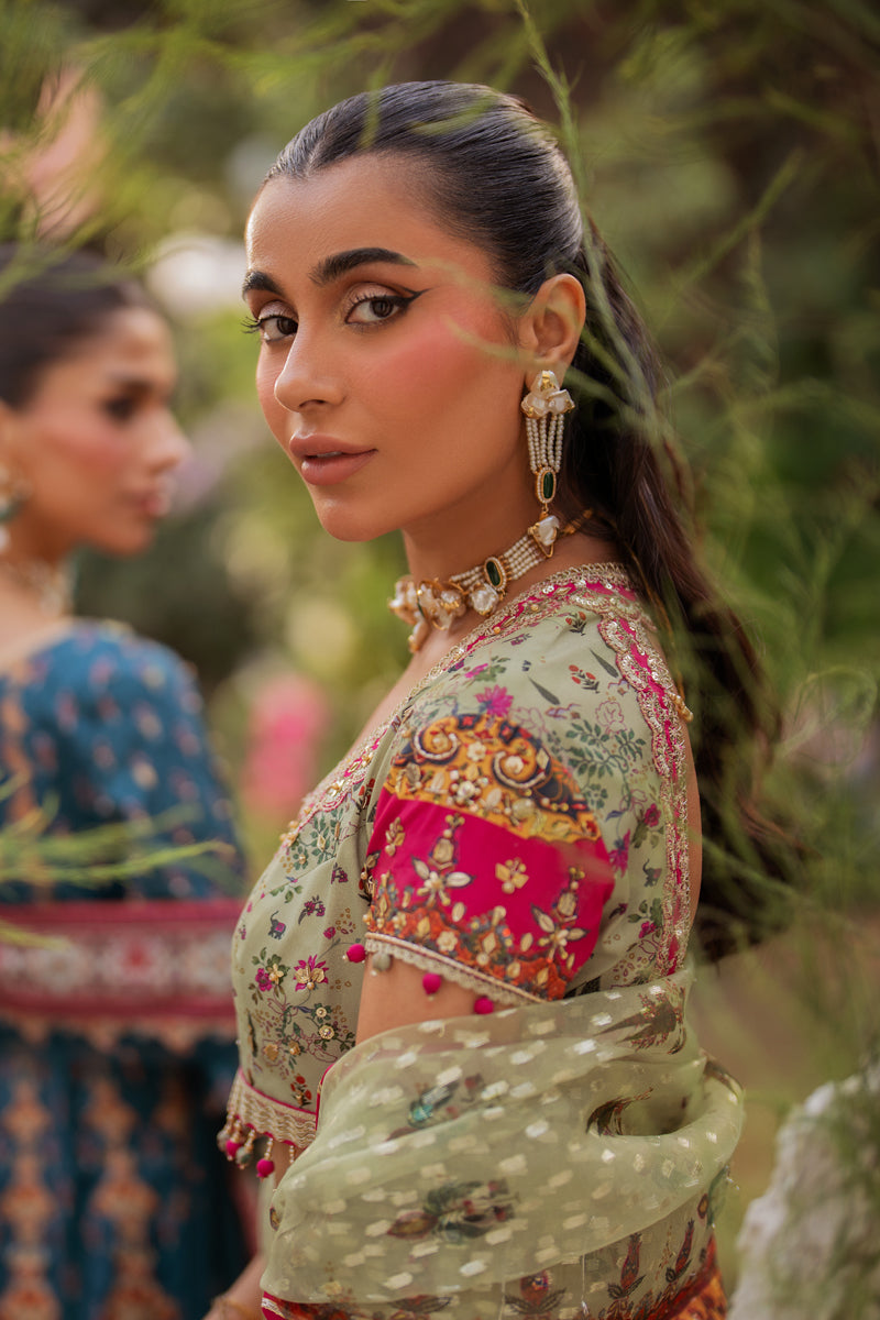 Qalamkar | Luxe Silk |  UA-08 LUNA by Qalamkar - Designer Dress - Type: Ladies Clothes - Available at Libayah - 100% Original