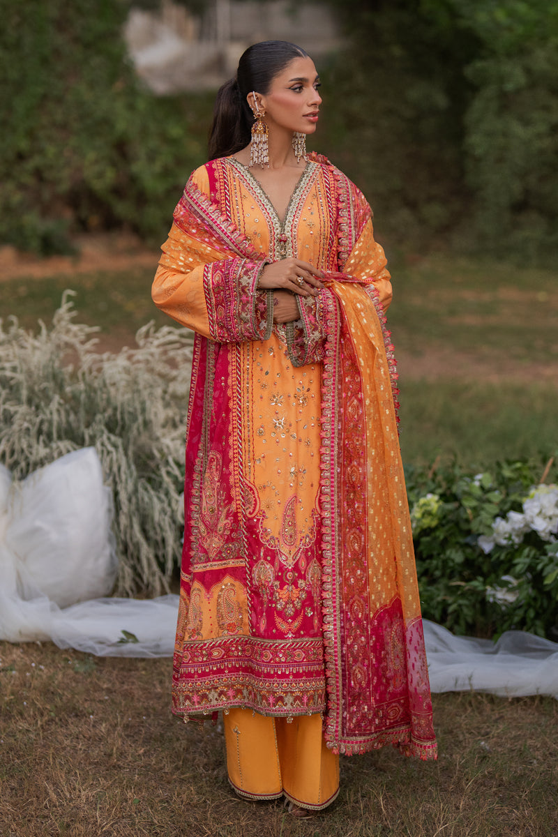Qalamkar | Luxe Silk |  UA-05 FIORE by Qalamkar - Designer Dress - Type: Ladies Clothes - Available at Libayah - 100% Original