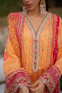 Qalamkar | Luxe Silk |  UA-05 FIORE by Qalamkar - Designer Dress - Type: Ladies Clothes - Available at Libayah - 100% Original