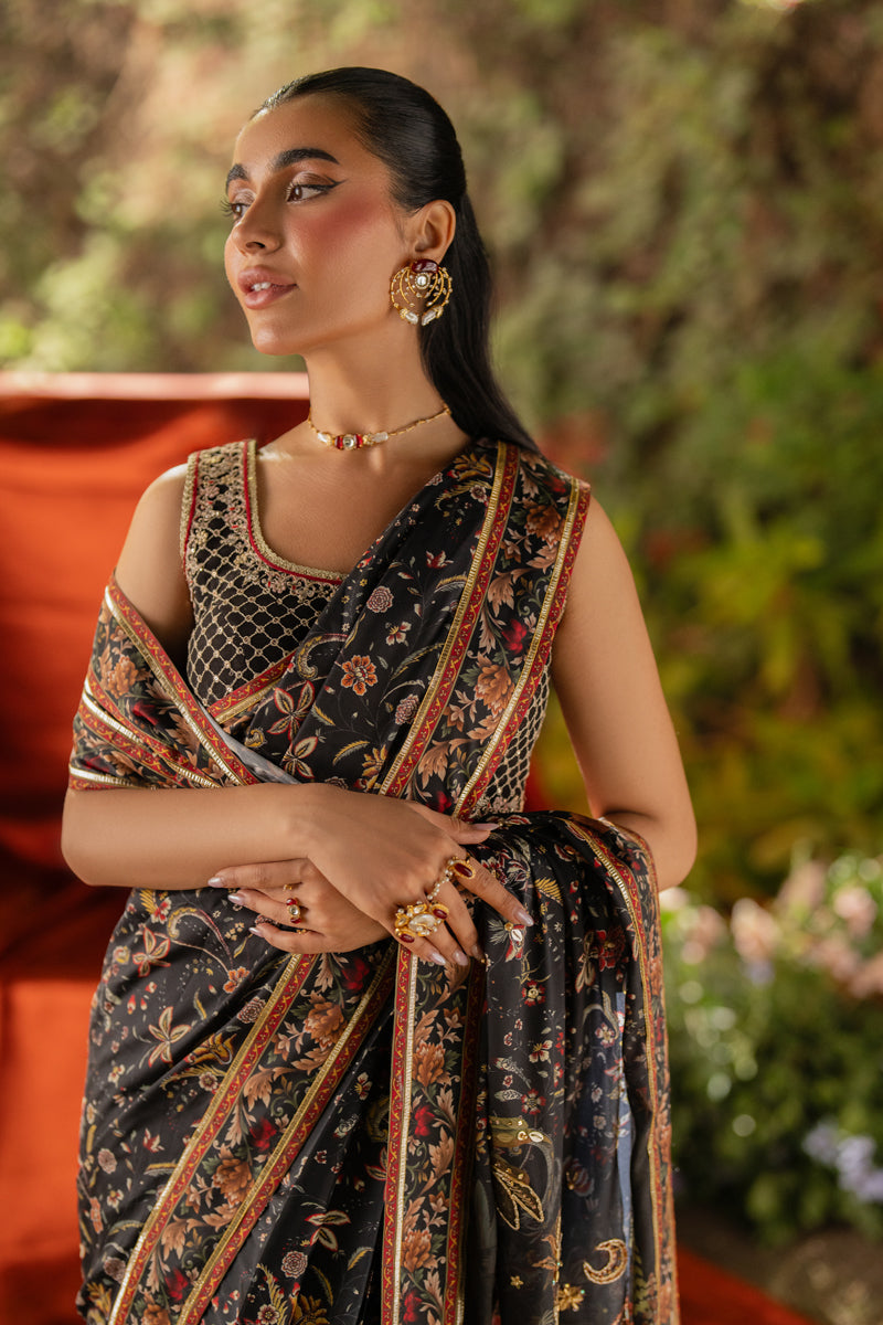 Qalamkar | Luxe Silk |   UA-04 AVA by Qalamkar - Designer Dress - Type: Ladies Clothes - Available at Libayah - 100% Original