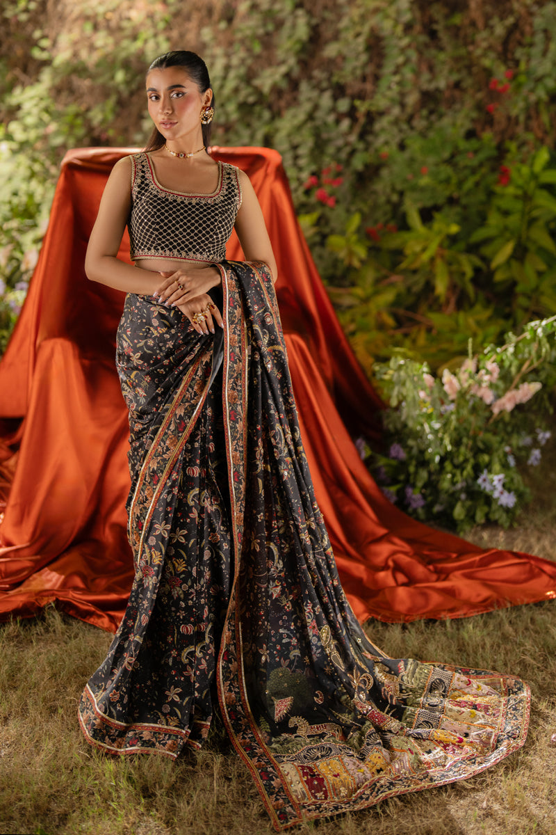 Qalamkar | Luxe Silk |   UA-04 AVA by Qalamkar - Designer Dress - Type: Ladies Clothes - Available at Libayah - 100% Original