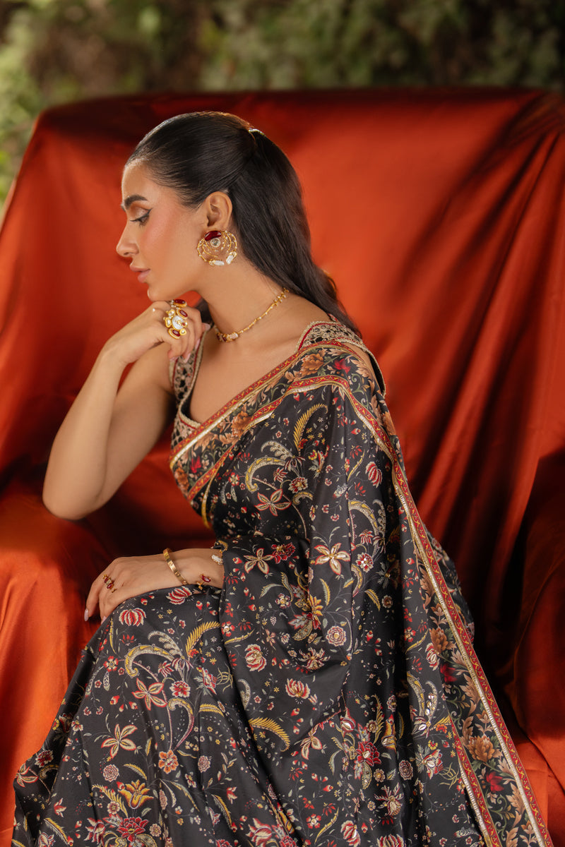 Qalamkar | Luxe Silk |   UA-04 AVA by Qalamkar - Designer Dress - Type: Ladies Clothes - Available at Libayah - 100% Original